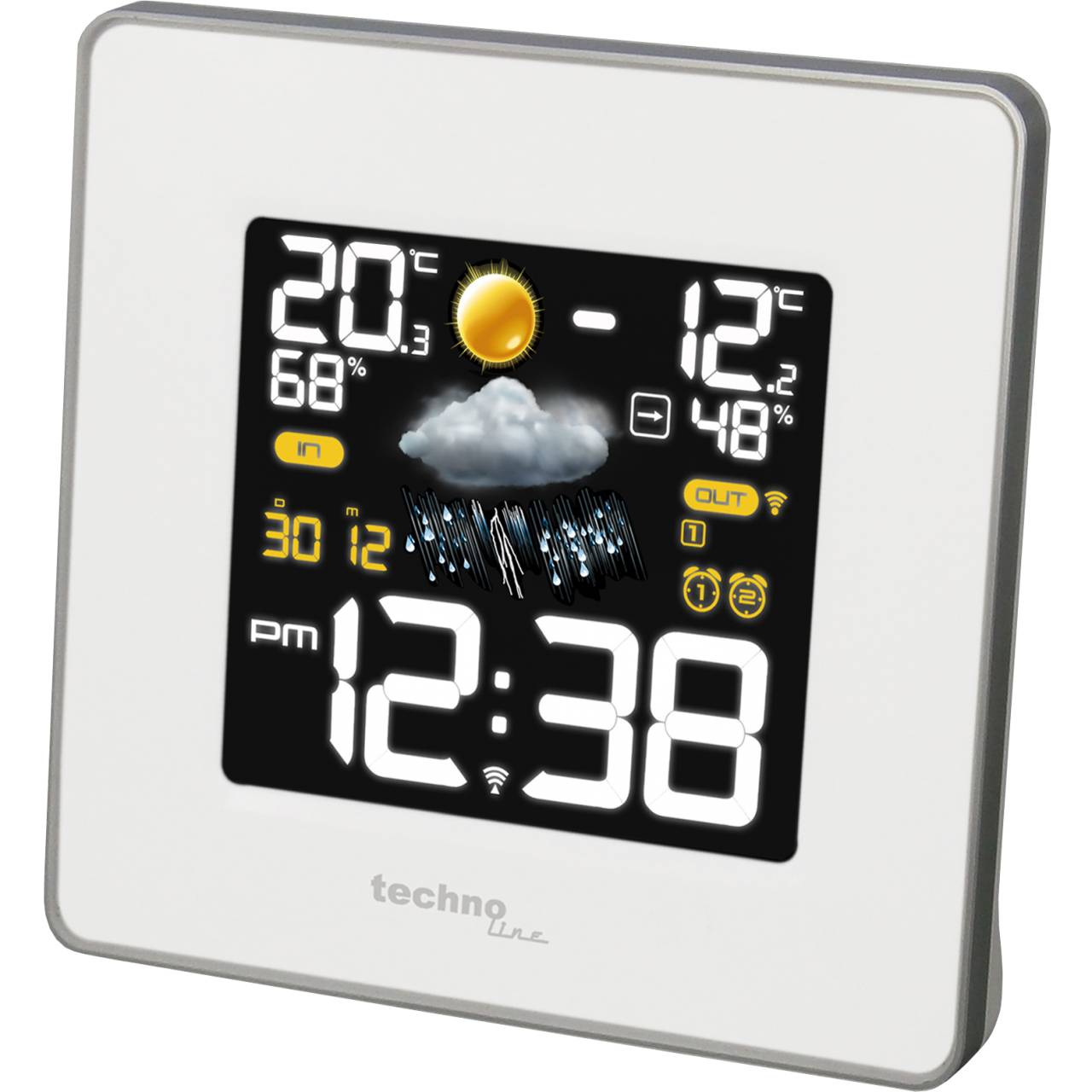 WS 6440 - stazione meteo con led colorati-1