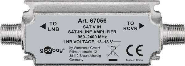 Goobay SAT antenna booster 950 MHz - 2400 MHz - booster a corto raggio per segnali crescenti