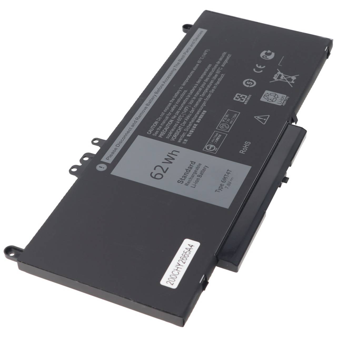 Batteria adatta per Dell Latitude E5470, E5570, 6MT4T, Li-Polymer, 7,4 V, 8155 mAh, 62,0 Wh, integrata, senza attrezzi-0