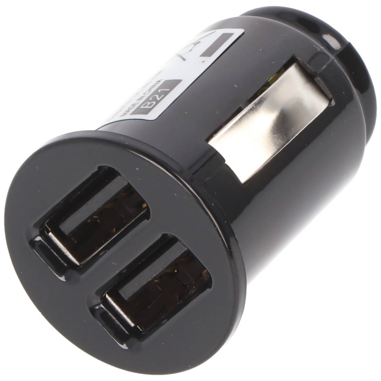 Caricabatteria da auto AccuCell USB - Dual USB - 4.8A con Auto-ID - nero - PICCOLO-0
