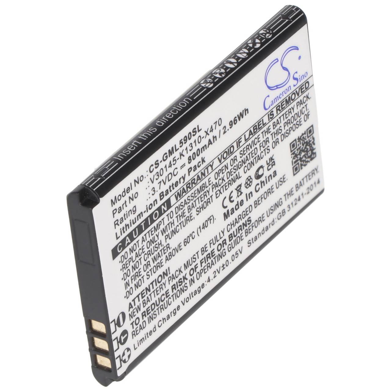 Batteria adatta per Gigaset GL590, V30145-K1310-X470, 3.7V, 800mAh-1