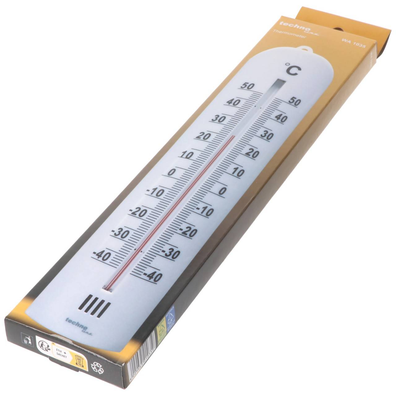 WA 1035 - Termometro con visualizzazione della temperatura, termometro da interno o da esterno-0