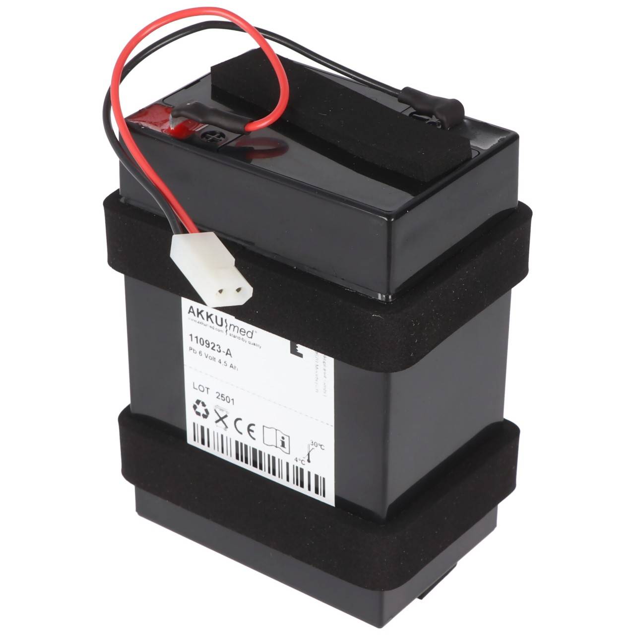 Batteria al piombo adatta per Welch Allyn Vital Sign Monitor (VSM) serie 300/Spot 420/ 42NOB/ 53NTB/ 53NTL/ 63NTB...-0