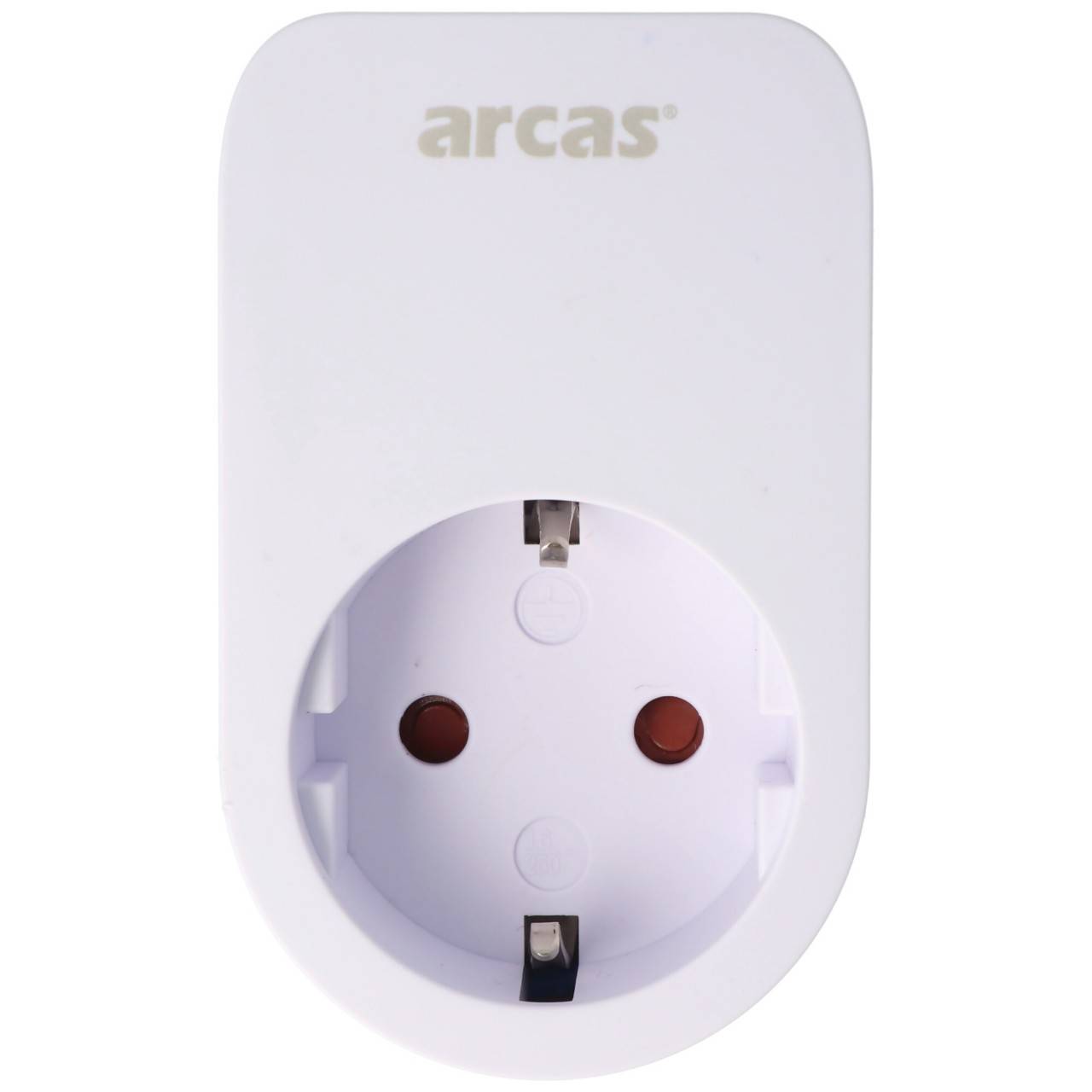 Adattatore Schuko a 1 via con 2 prese di ricarica USB e pratico supporto per cellulare-2