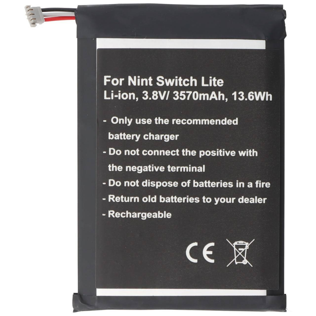 Batteria adatta per Nintendo Switch Lite, agli ioni di litio, 3,8 V, 3500 mAh, 12,9 Wh-2