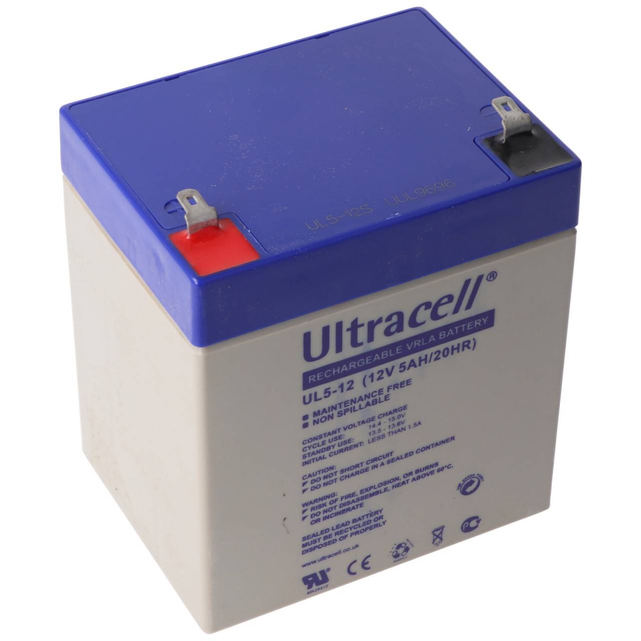 Batteria al piombo Ultracell UL5-12 12V 5Ah Batteria al piombo gel AGM-2
