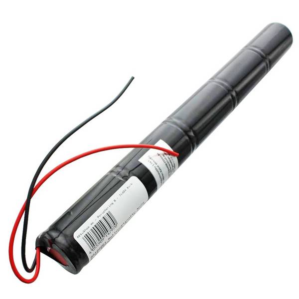 Batteria luce emergenza NiCd 6.0V 4500mAh L1x5 Mono D con cavo 200mm su un lato