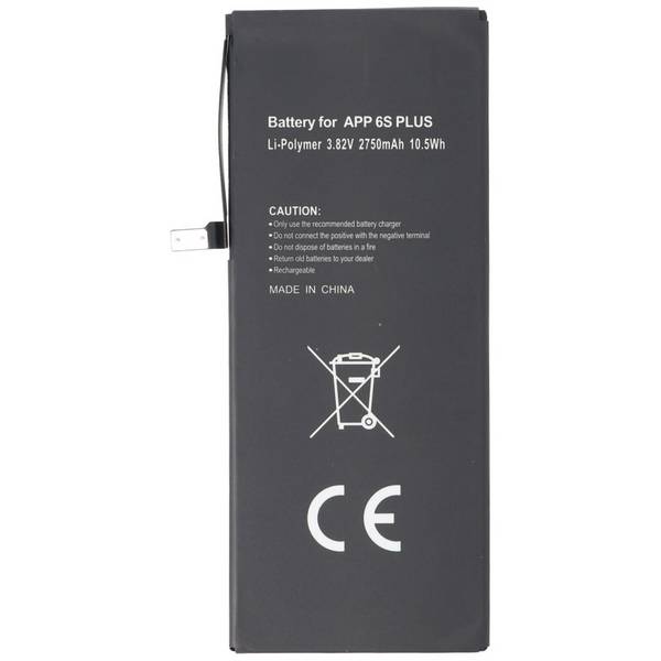 Batteria adatta per Apple iPhone 6S plus batteria 616-00045, 2750 mAh max 10,5 Wh