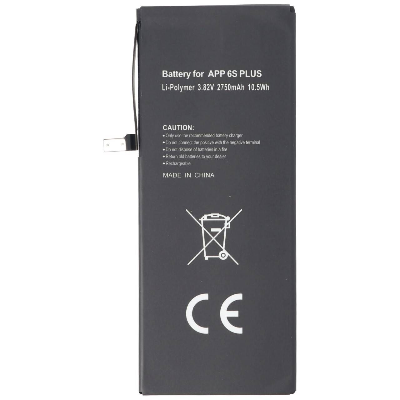 Batteria adatta per Apple iPhone 6S plus batteria 616-00045, 2750 mAh max 10,5 Wh-0