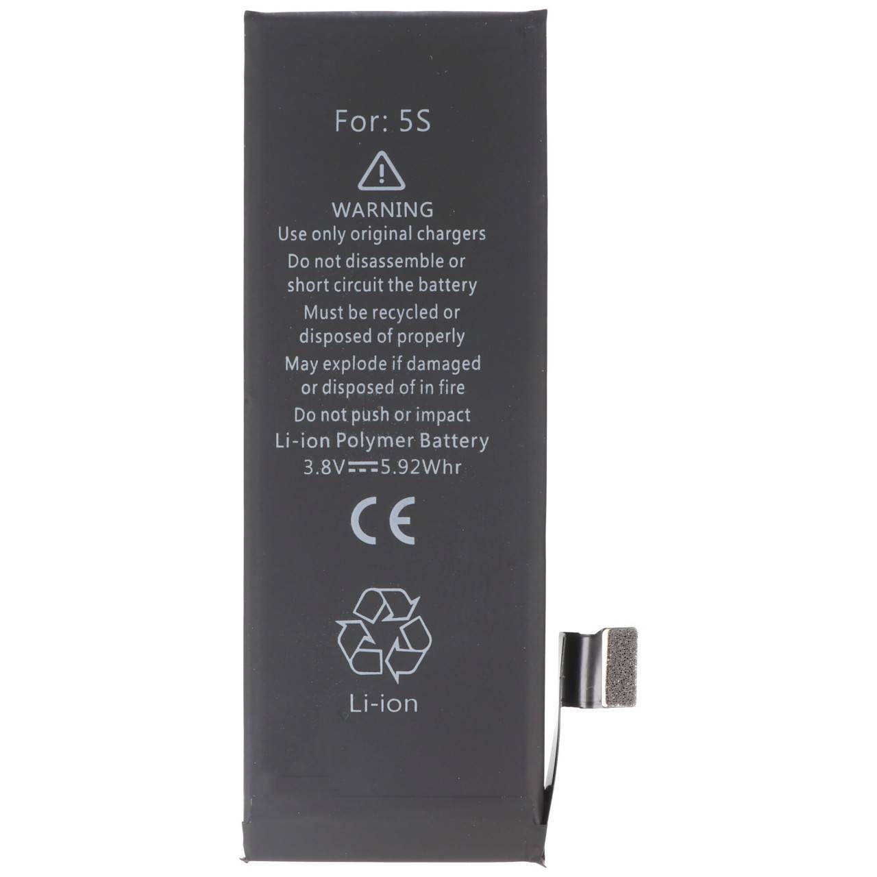 Batteria per Apple iPhone 5s batteria 616-0720, 616-0652, 616-0728 (nessuna batteria originale Apple)-1