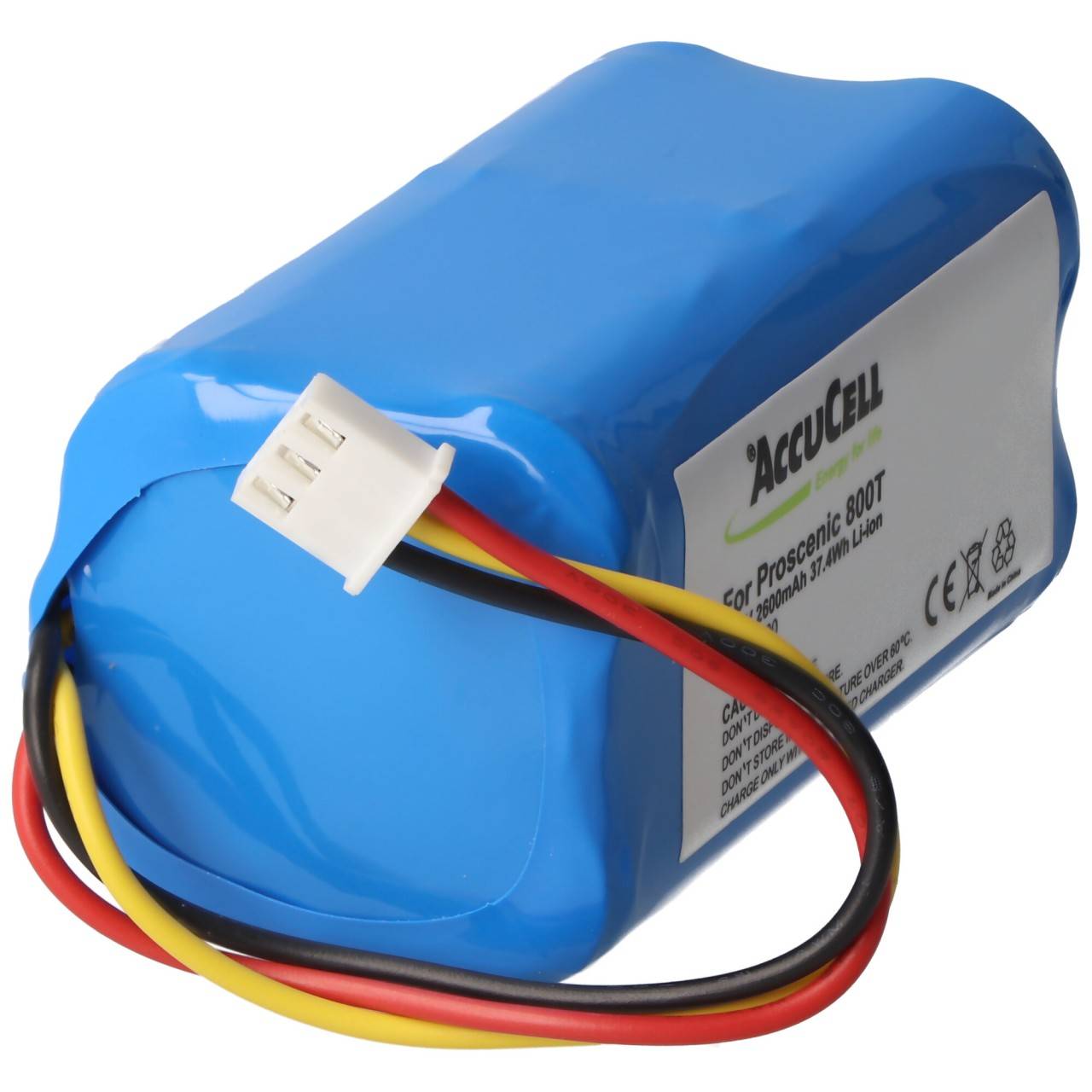 Batteria adatta per batteria agli ioni di litio Proscenic 800T 820T, 830T, 820S solo con la spina bianca, confrontare...-0
