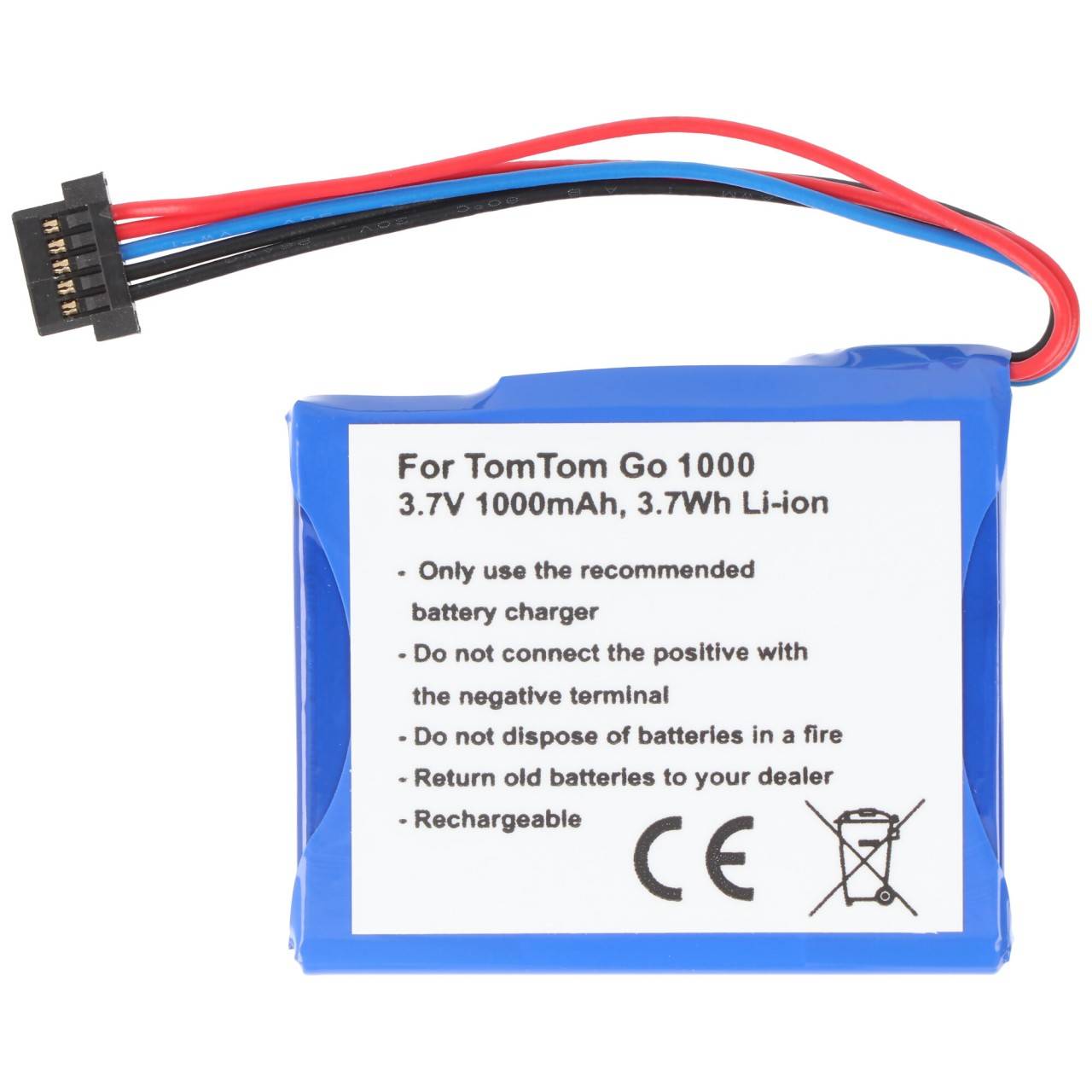 Batteria TomTom Go Live 1000, Go Live 1005 AHL03711018, VF1C adatta come batteria sostitutiva di AccuCell-1