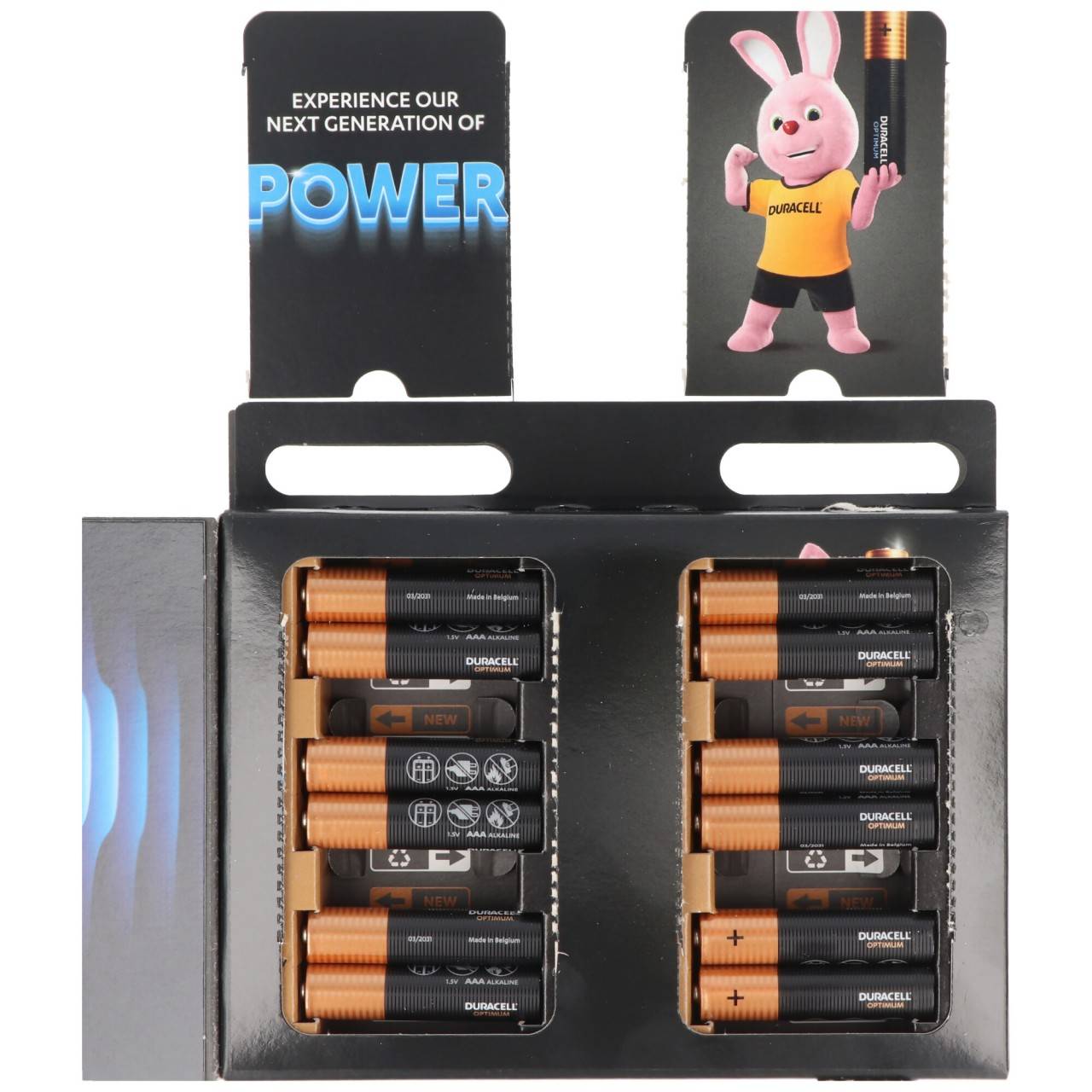 Batterie alcaline Duracell Optimum AAA Mignon 1,5 V LR03 MX2400 Confezione da 12-3