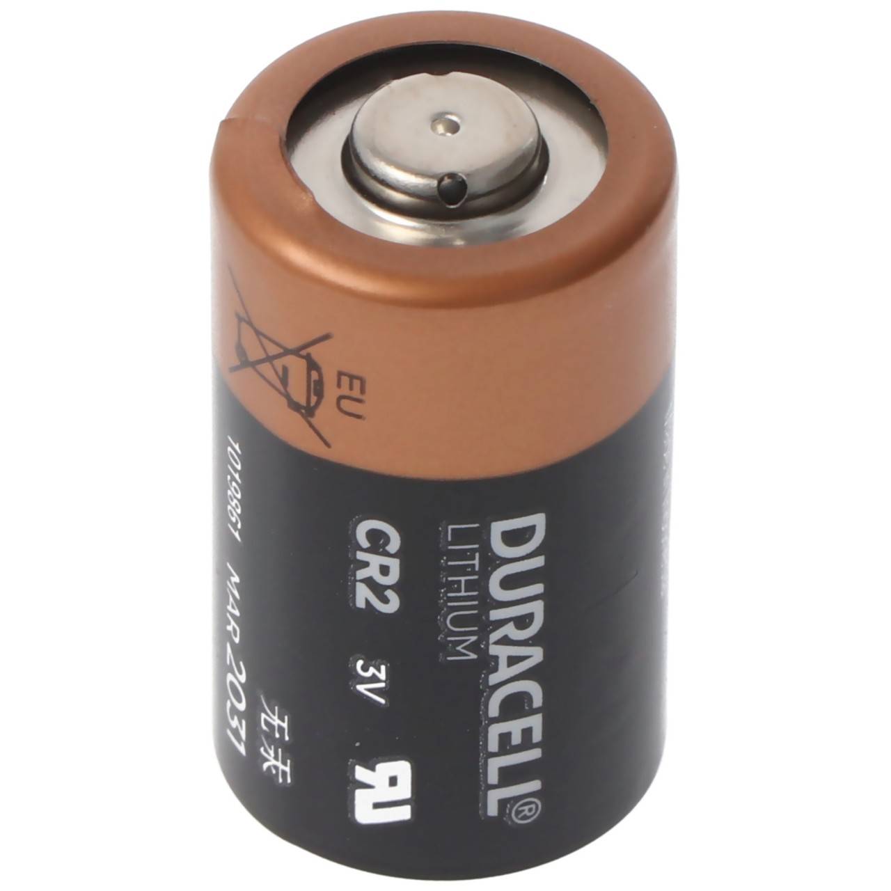 10 batterie fotografiche Duracell CR2 Ultra Litio 3V max 850mAh CR15H270-1