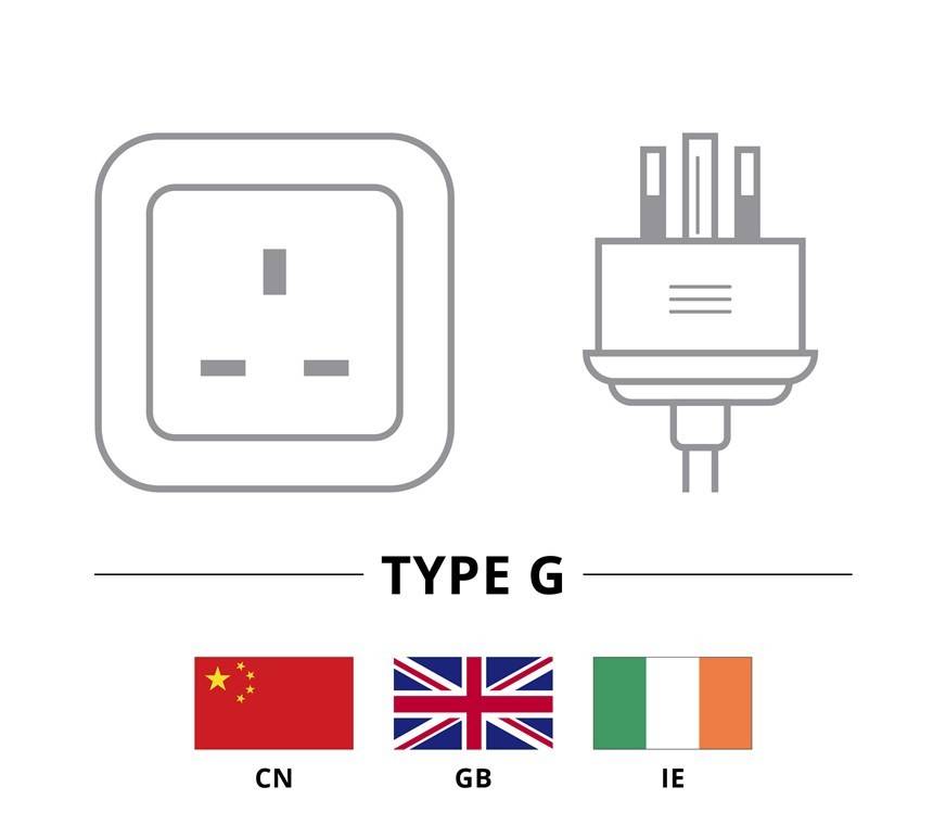 Goobay UK - cavo di collegamento dispositivo, 1,8 m, nero - spina UK a 3 pin (tipo G, BS 1363) > accoppiamento...-3