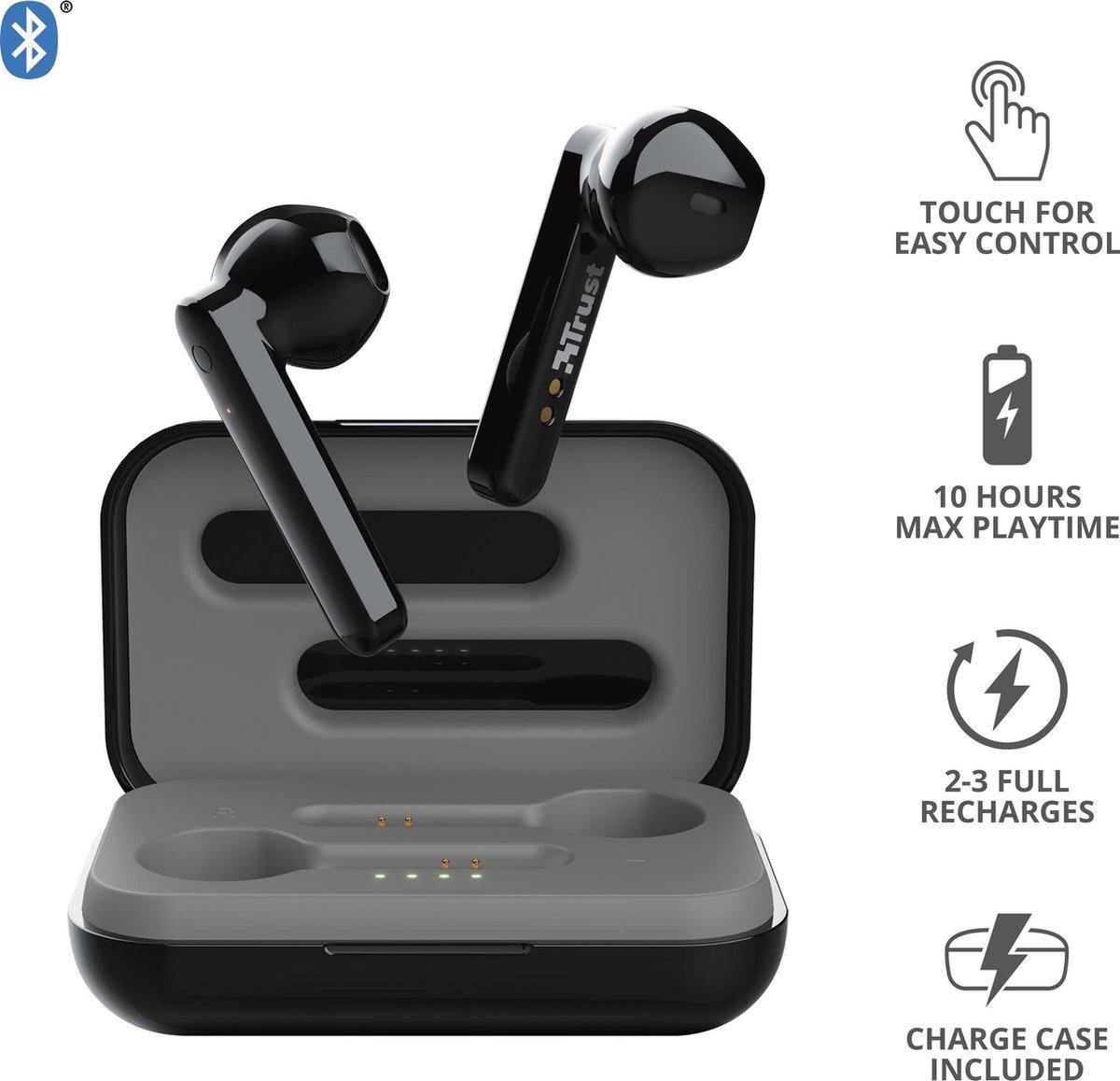 Trust Primo Touch Cuffie auricolari Bluetooth Nero Indicatore di carica della batteria-11