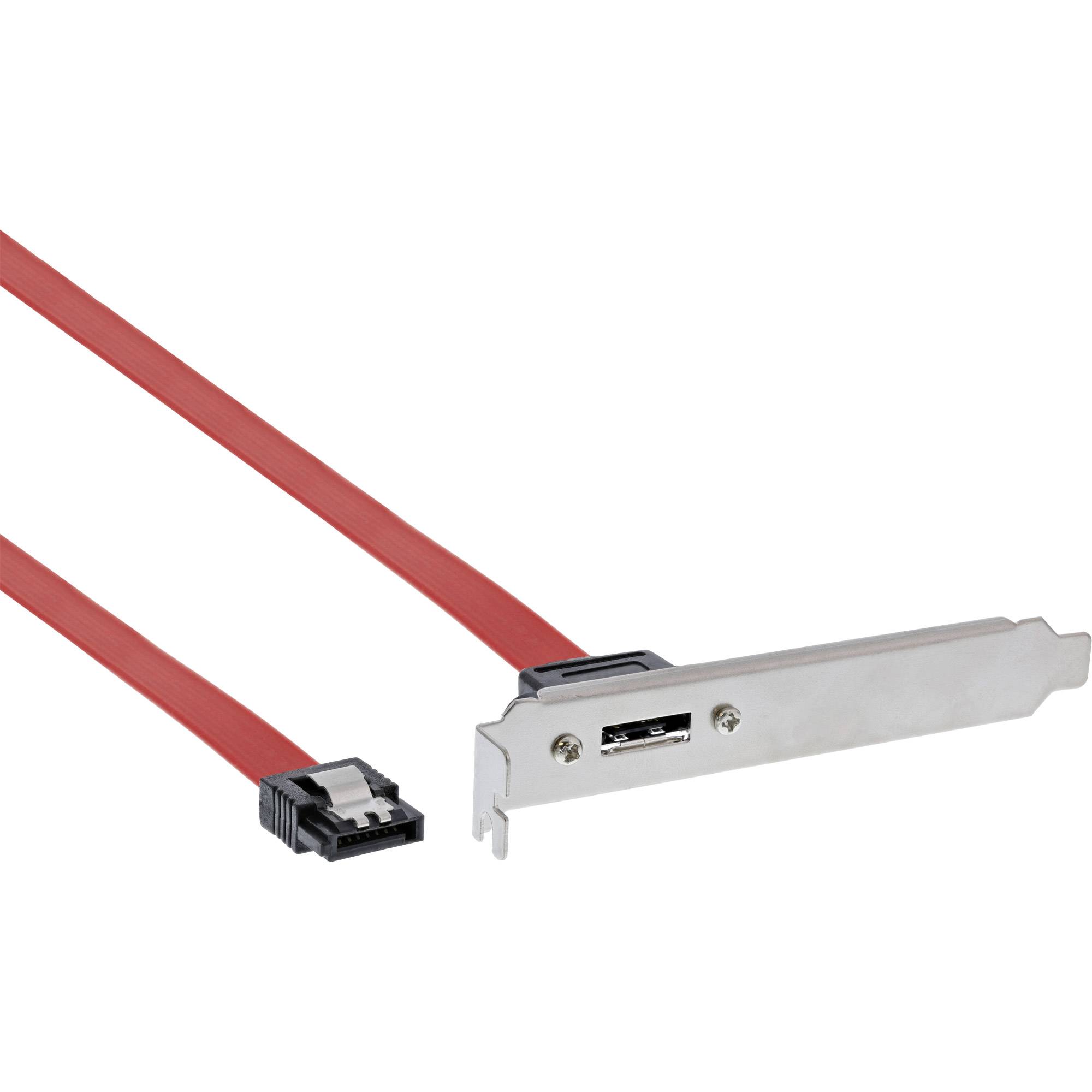 Staffa slot InLine - 1x presa eSATA su 1x spina SATA 05 m (27902)-0