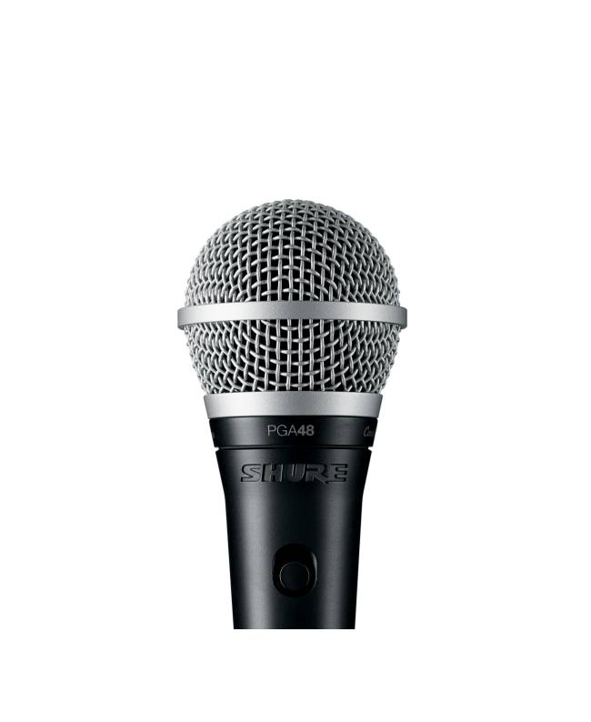 Shure PGA48 XLR Nero Metallico Microfono per palco spettacolo-0