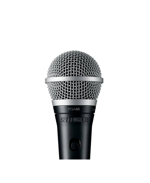 Shure PGA48 XLR Nero Metallico Microfono per palco spettacolo