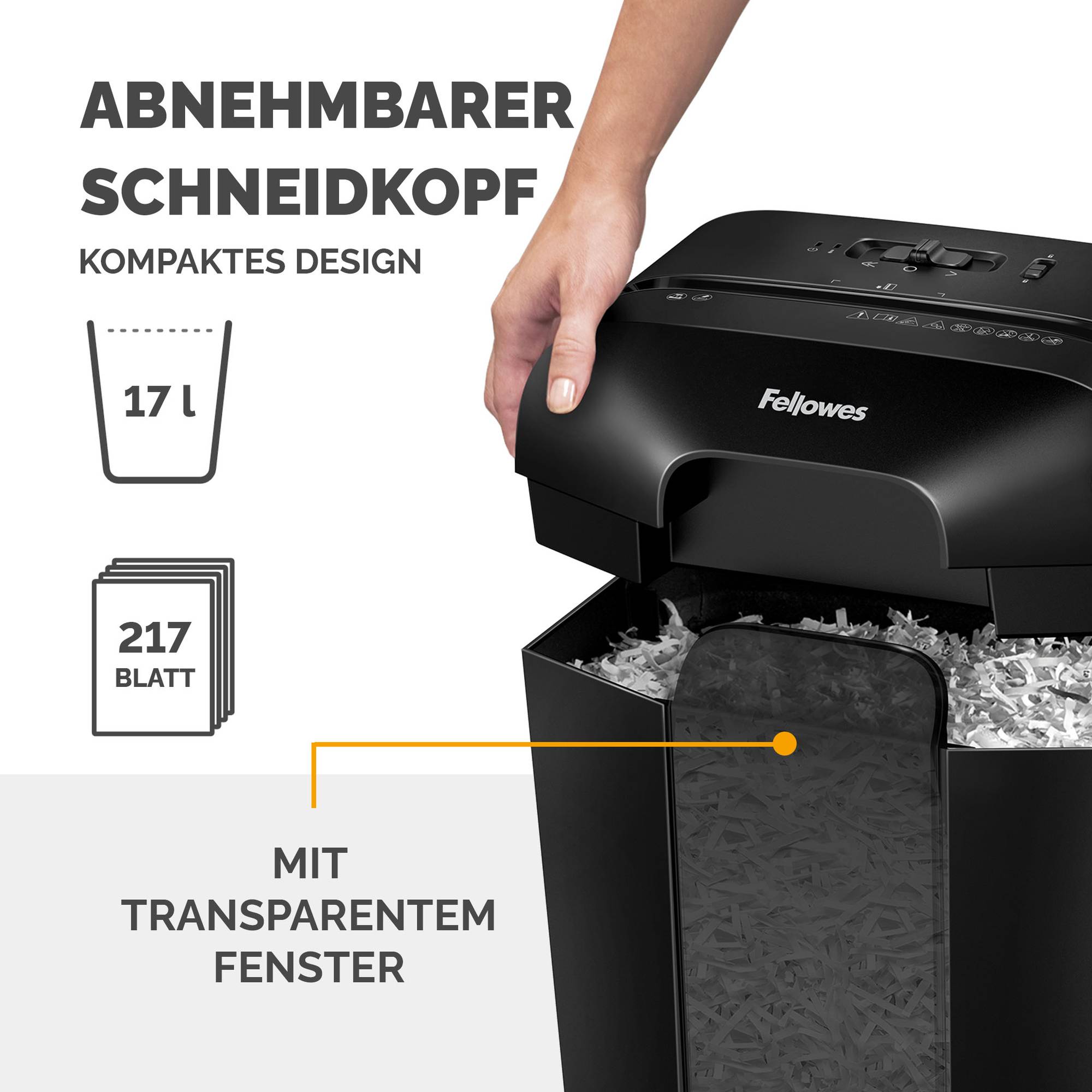 Fellowes Powershred LX50 distruggi documenti Taglio a particelle Nero 4406001-2