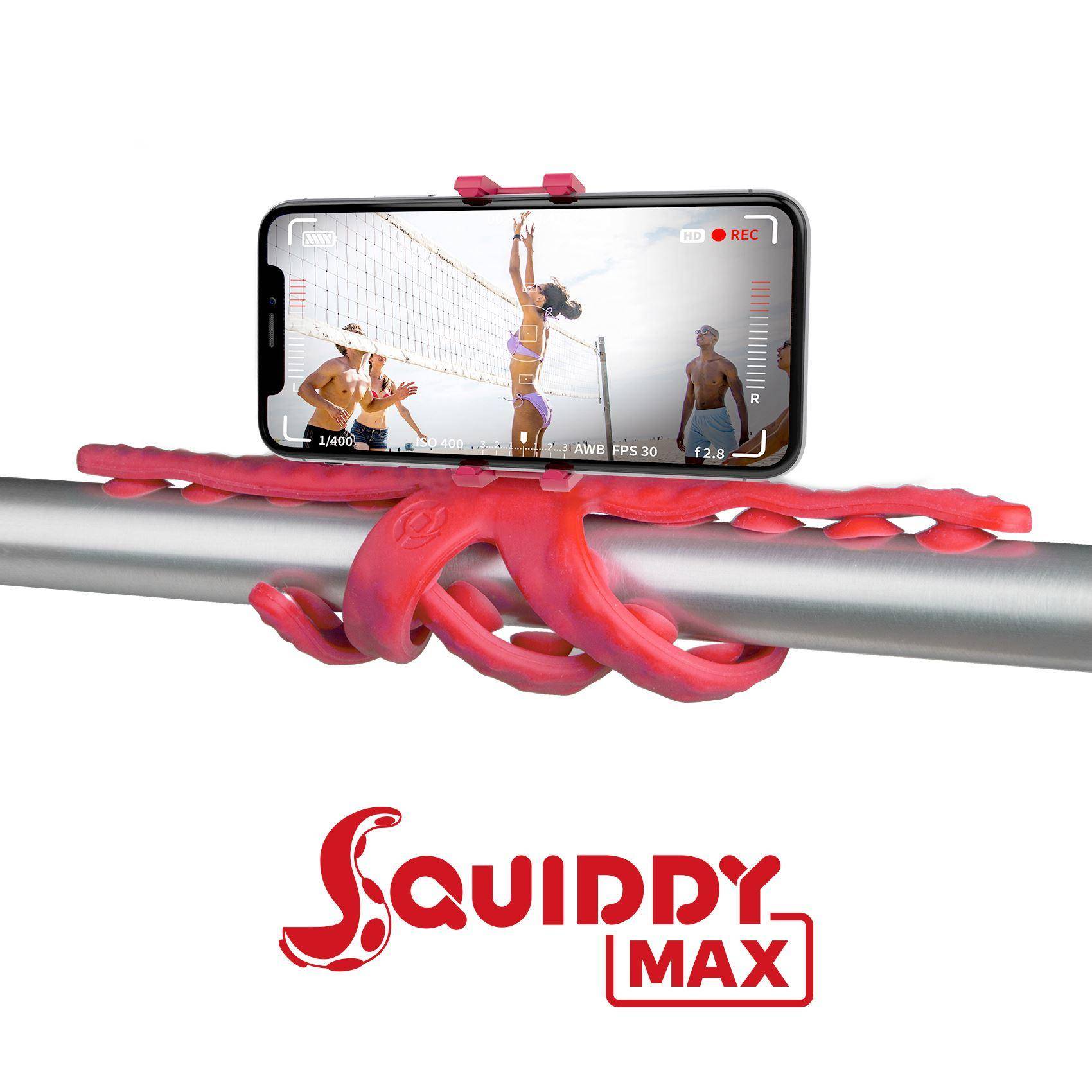 Celly Squiddy Max treppiede Smartphone/fotocamera di azione 6 gamba/gambe Rosso SQUIDDYMAXRD-0