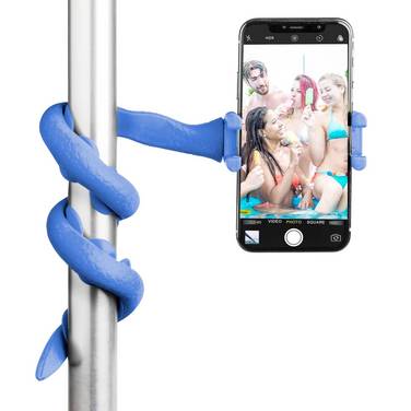FLEXIBLE SELFIE STICK BLUE