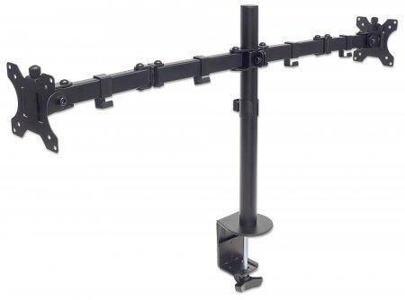 Manhattan 461528 supporto da tavolo per Tv a schermo piatto 81,3 cm (32") Morsa Nero ICA-LCD 461-D-1
