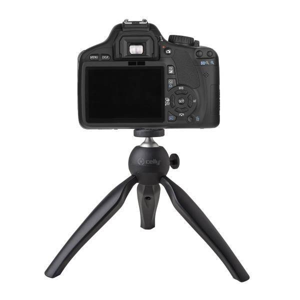 Celly Click Tri treppiede Smartphone/macchina fotografica digitale 3 gamba/gambe Nero CLICKTRIBK-1