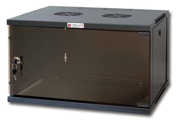 Techly Armadio Rack 19" a Muro 9U prof. 600 Nero Assemblato I-CASE ER-1009B60 I-CASE ER-1009B60-0