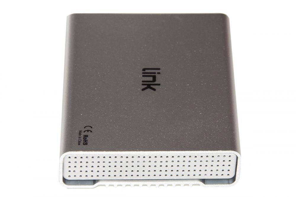BOX ESTERNO LINK USB 3.0 PER HDD SATA 2,5" FINO A 12,5 MM DI SPESSORE Alloggiamento in alluminio Colore Argento-2