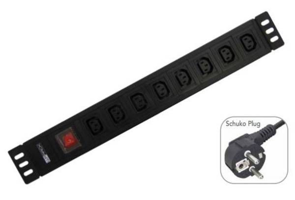 WP MULTIPRESA RACK 19" 8 PRESE VDE SPINA SCHUKO WPN-PDU-G05-08