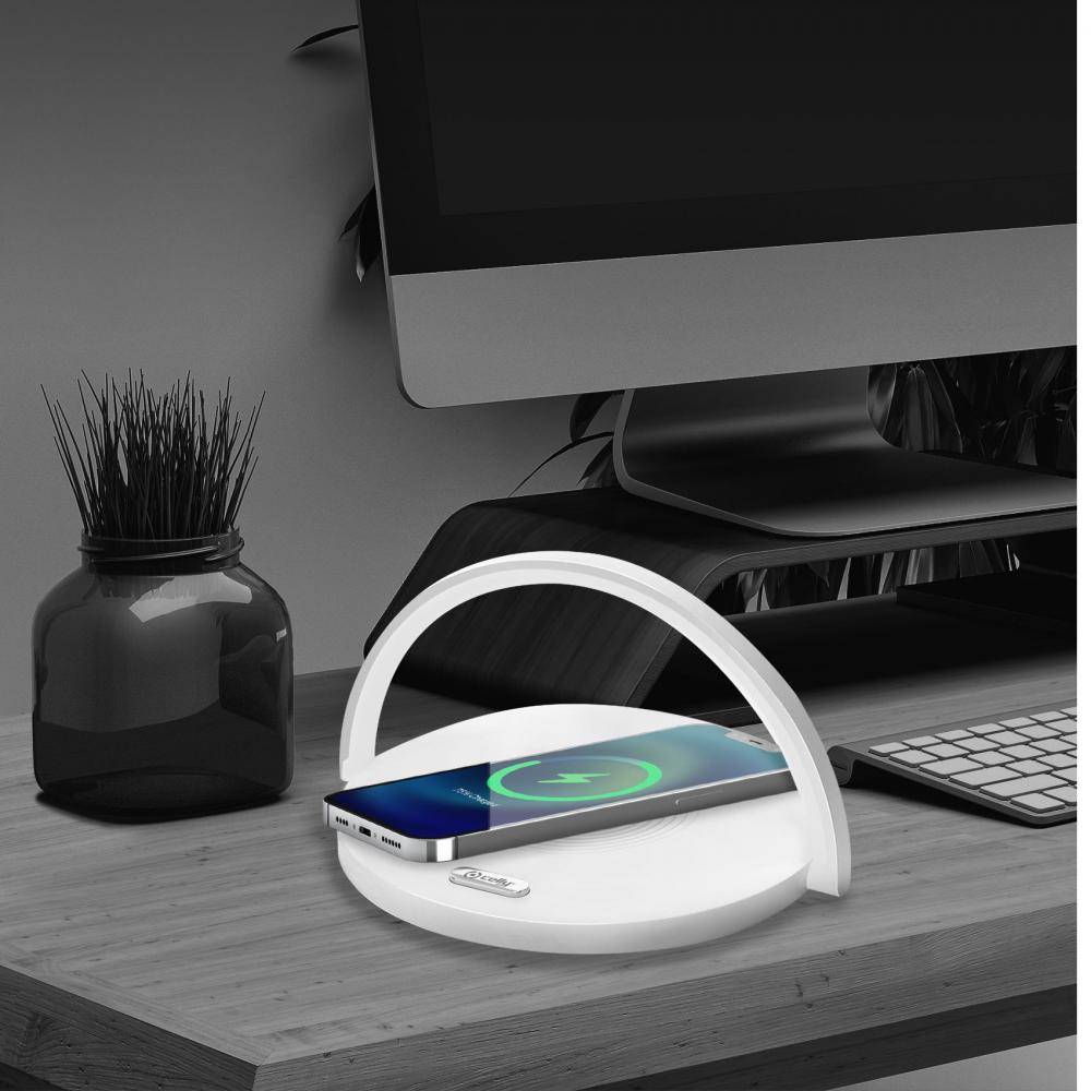 WIRELESS CHARGER LAMP CIRCLE 15W WH-2