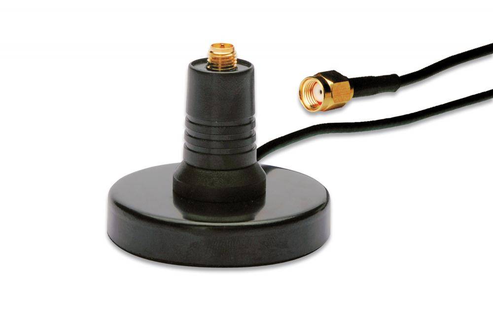 Wireless LAN antenna base - magnet mount RP-SMA connector - 1.5m low loss cable-0