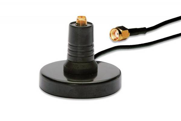 Wireless LAN antenna base - magnet mount RP-SMA connector - 1.5m low loss cable