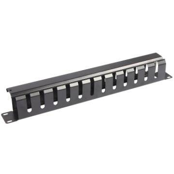 WP PANELLO GUIDACAVI 1U CON COPERCHIO NERO RAL9005 WPN-ACM-301-B-0