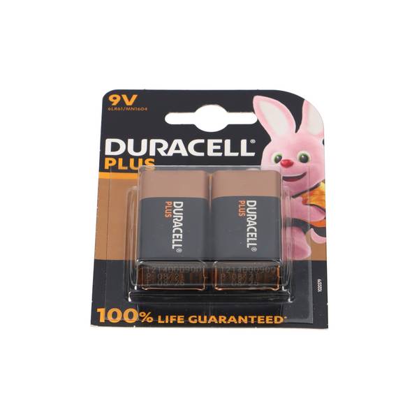 Duracell Batterie Plus New -9V MN1604/6LR61 2St. - Batterie - 9V-Block