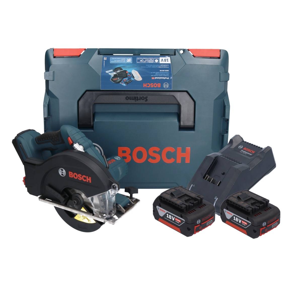 Bosch Professional 06016B8002 Sega circolare a batteria Profondità di taglio max. (90 °) 50 mm 18 V 5 Ah-1