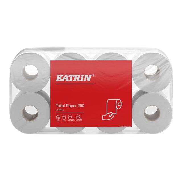 Carta igienica KATRIN Katrin Toi-Papier 250 lunga 48R 3 veli-4