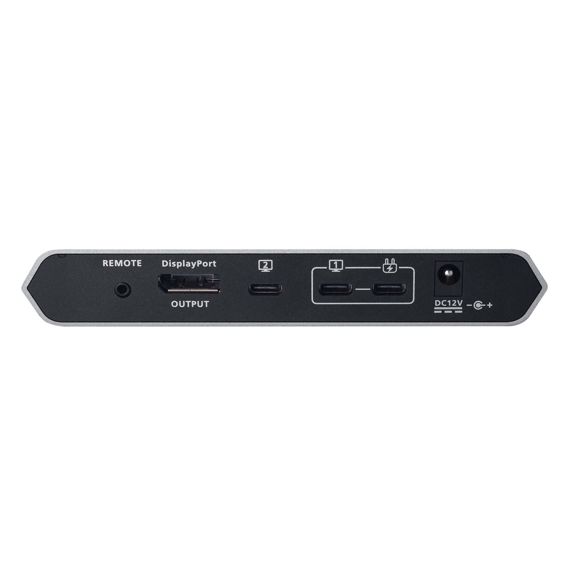 ATEN Interruttore Dock KVM a 2 porte 4K DisplayPort USB-C con passaggio di alimentazione-2