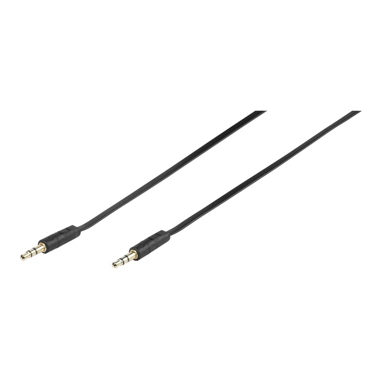 Vivanco 46/10 09FG Audio Cavo [1x Spina jack da 3.5 mm - 1x Spina jack da 3.5 mm] 0.90 m Nero-1