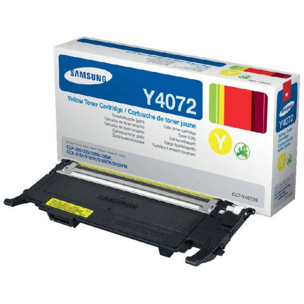 Toner Originale Giallo Con Samsung Clt-y4072s Clp 325w 325n 320n 320 325 Clx-3