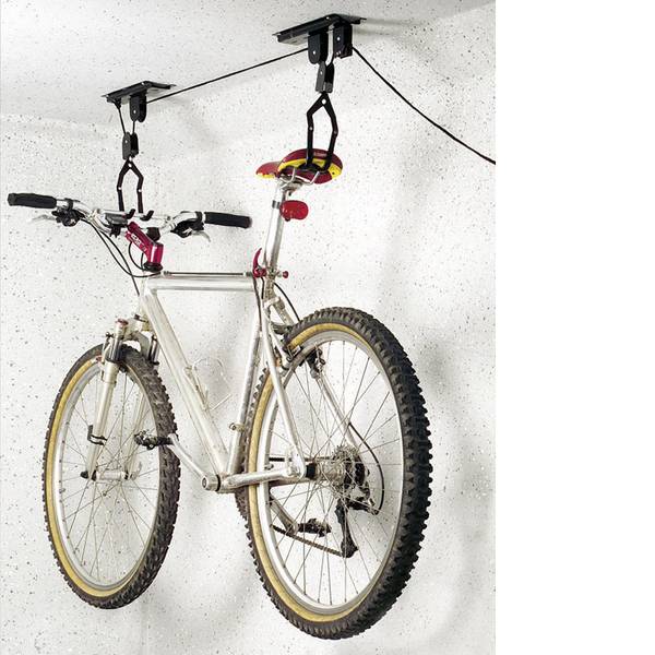Supporti e cavalletti per biciclette - Sollevatore a soffitto Numero posti parcheggio=1 Eufab 16411 Acciaio Nero - Supporti e cavalletti per biciclette - Sollevatore a soffitto Numero posti parcheggio=1 Eufab 16411 Acciaio Nero -