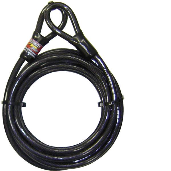 Lucchetti da bicicletta - Cavo dacciaio con occhielli Security Plus 0290 Nero Occhielli per lucchetto - Lucchetti da bicicletta - Cavo dacciaio con occhielli Security Plus 0290 Nero Occhielli per lucchetto -