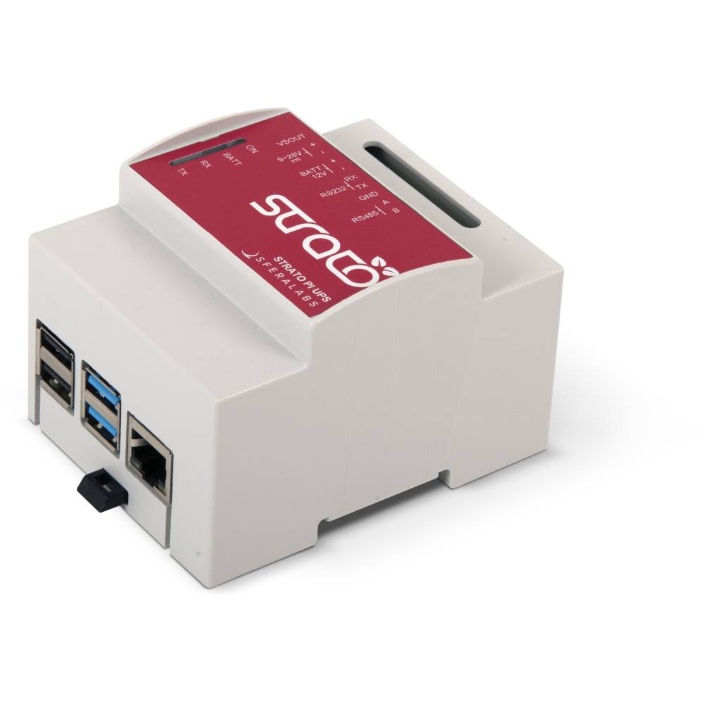 Strato Pi UPS server with Raspberry Pi 3 Model B+ + Strato Pi Fan-1