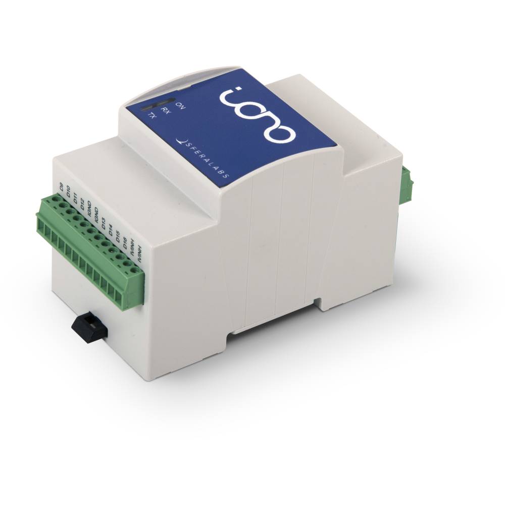 Iono RP D16 compact industrial I/O module with 16 high-performance digital interfaces and a Raspberry Pi RP2040 core-3