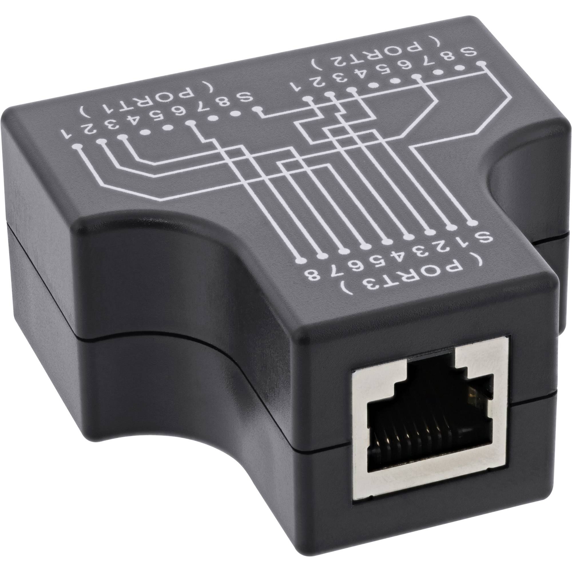 Adattatore InLine Cat.5e STP T (duplicatore di porte) - presa RJ45 su 2 prese RJ45-1