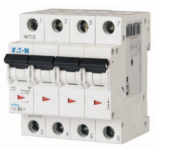FAZ6-C25/4 INT. MT 6KA 4P C 25A