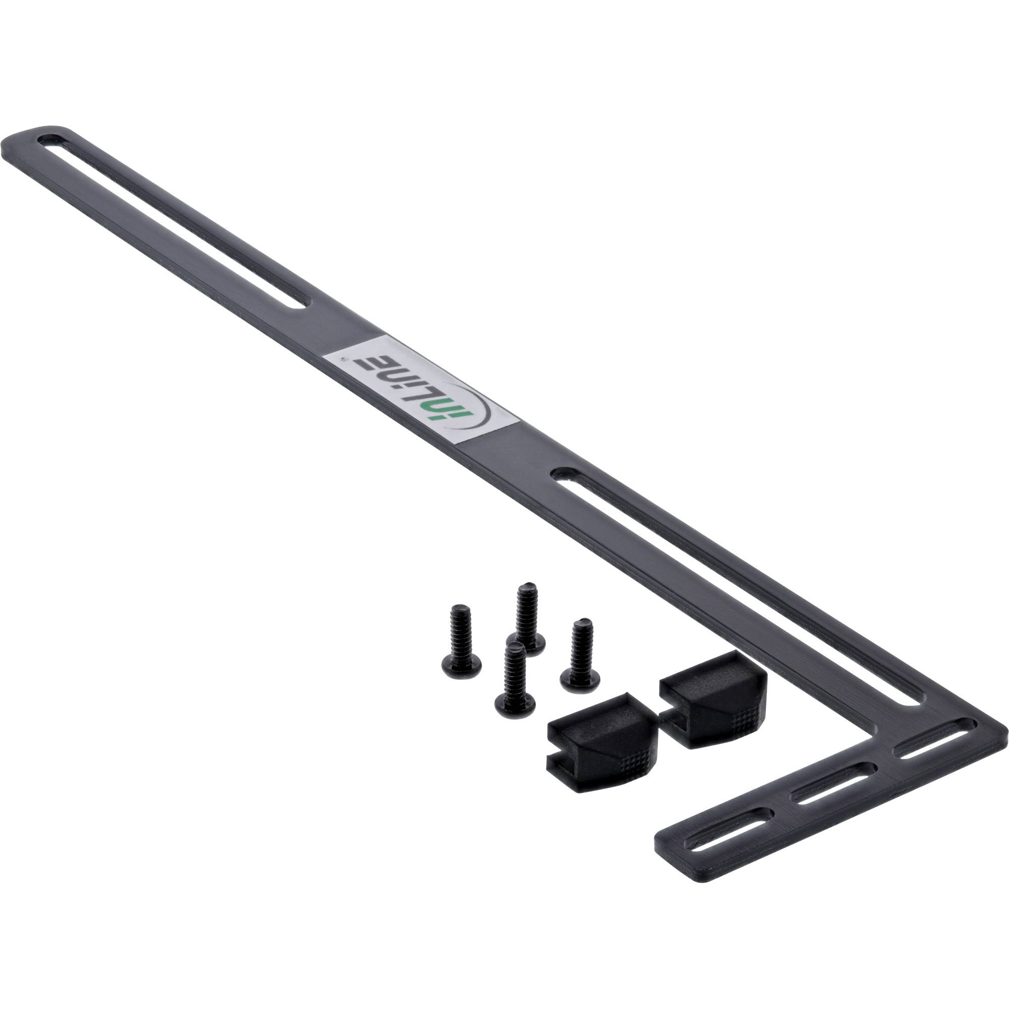 InLine Staffa per scheda grafica, assieme staffa slot PCI, nera-0