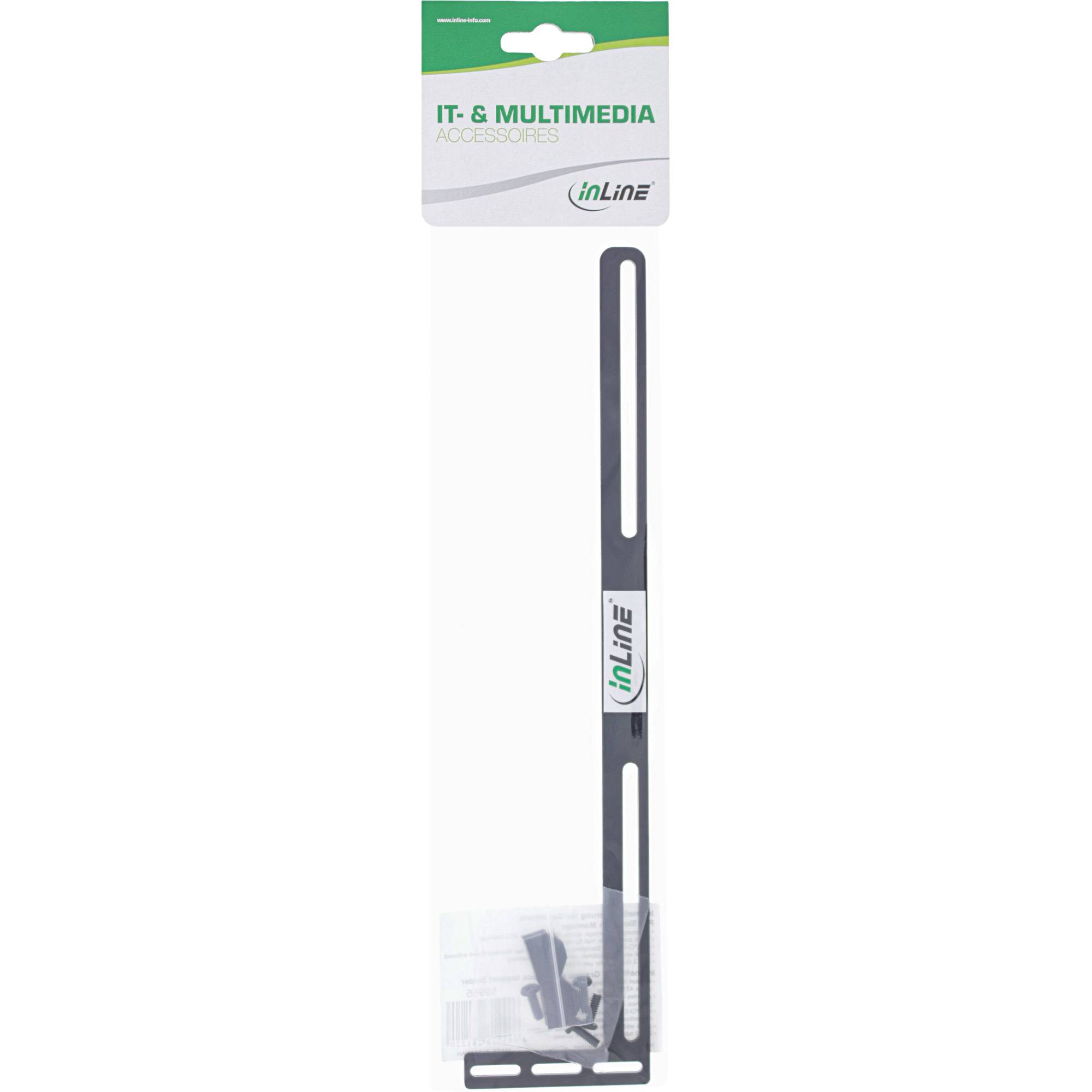 InLine Staffa per scheda grafica, assieme staffa slot PCI, nera-3