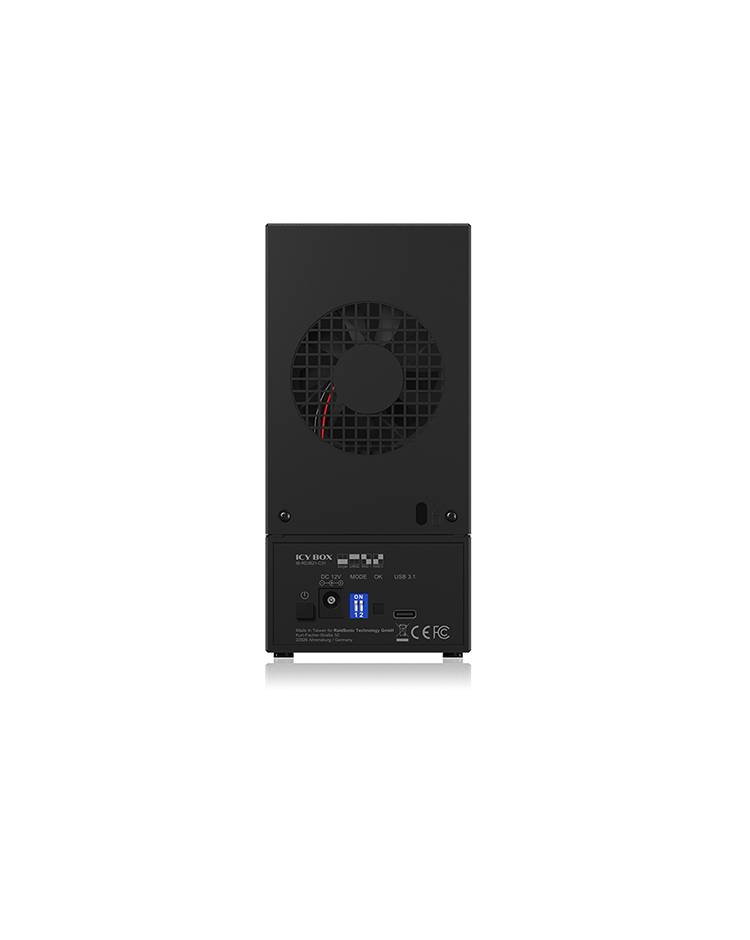 ICY BOX IB-RD3621-C31 array di dischi 0 TB Desktop Nero (ICY BOX IB-RD3621-C31 disk array 0 TB)-6